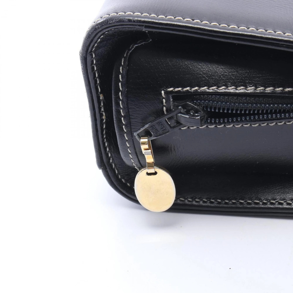CHRISTIAN DIOR Black Leather Shoulder Bag - Picture 8 of 11